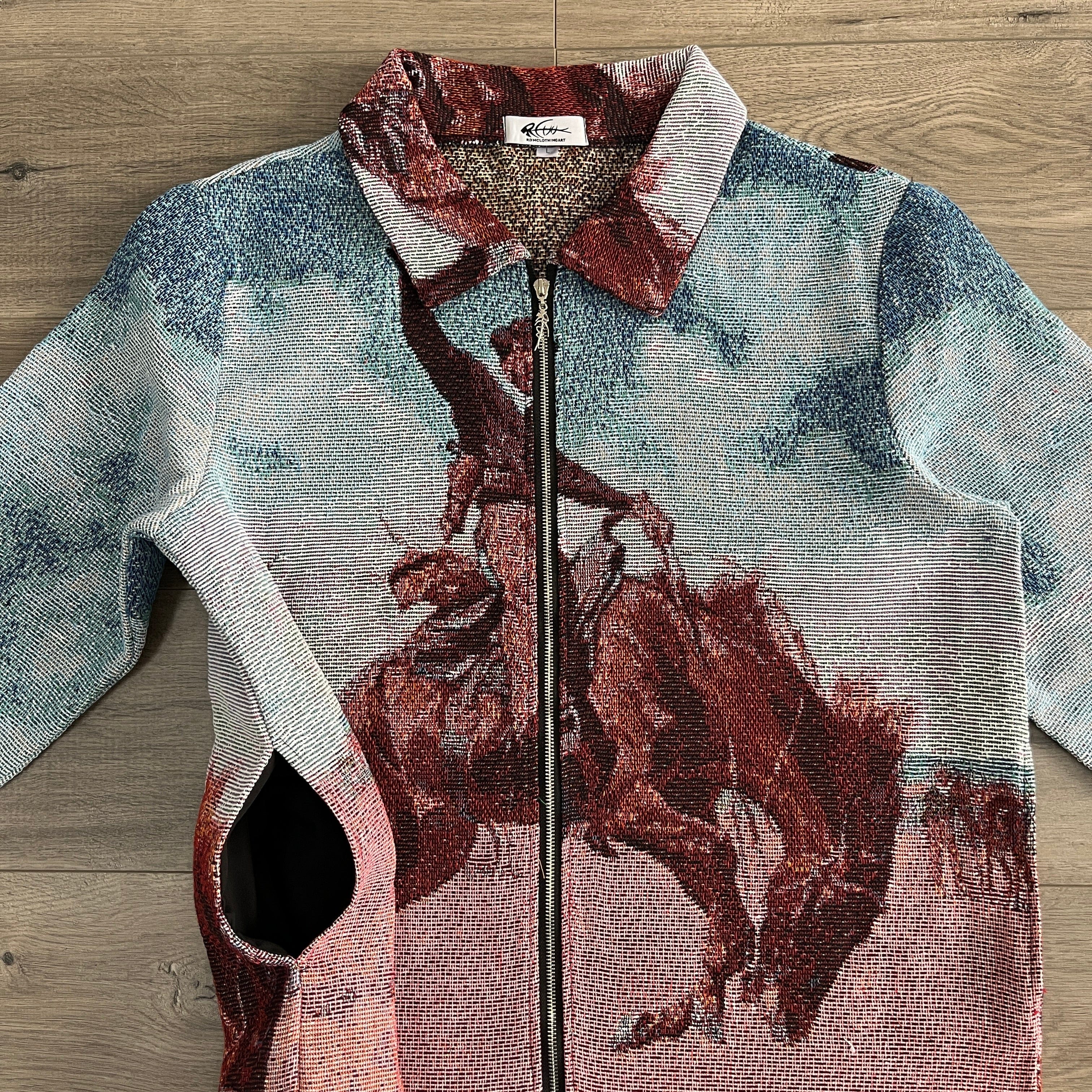 RDMCLOTHINGART tapestry hoodie BUCK-JUMPER TAPESTRY JACKET