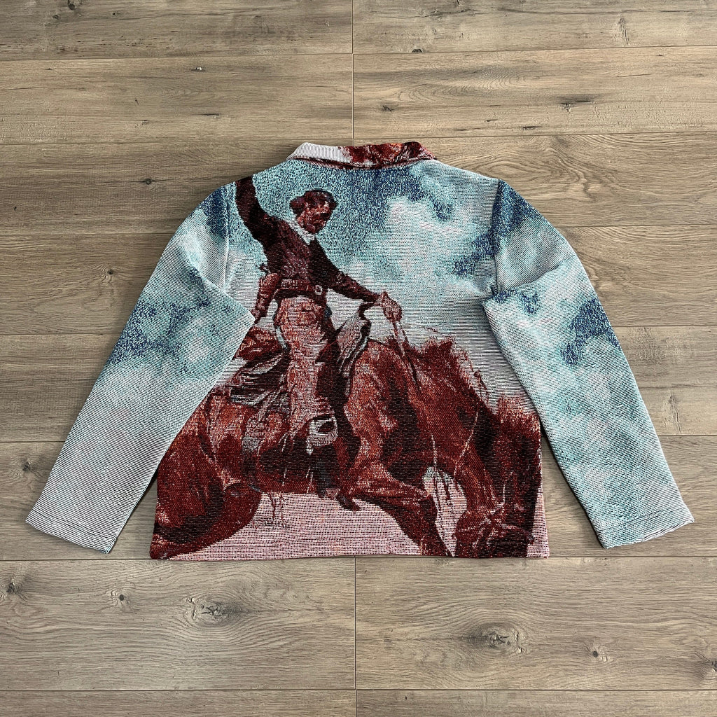 RDMCLOTHINGART tapestry hoodie BUCK-JUMPER TAPESTRY JACKET